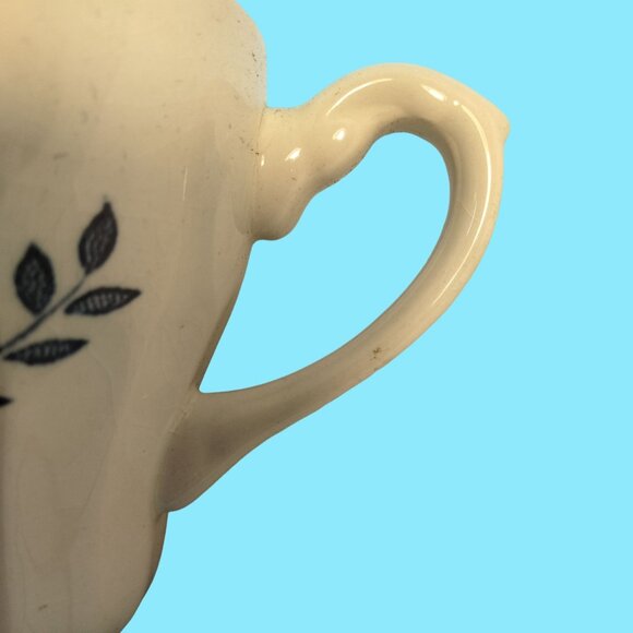 J G Meakin Blue White Floral Teacup Nordic Vintage Ceramic Cup - Picture 9 of 13